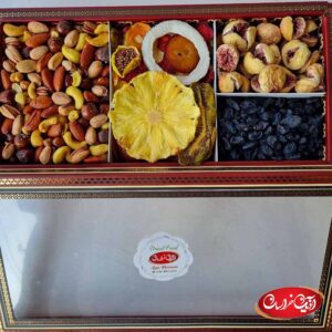 خرید جعبه مخلوط آجیل و میوه خشک خاتم